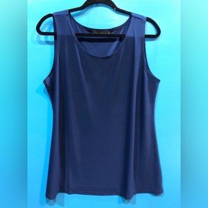♻️PreLoved♻️ PreLoved CREATION navy blue sleeveless top women’s large
